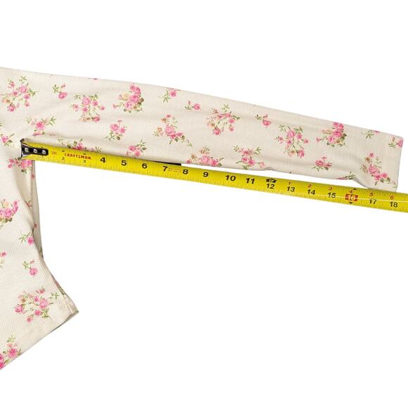 Shein Cottagecore V-Scoop Neck Floral Top | Women's XS - Picture 6 of 6